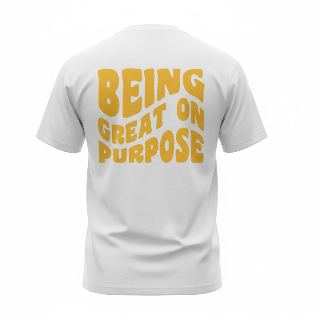 Being Great On Purpose Heavyweight Tee (Yellow)