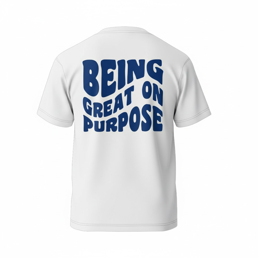 Being Great On Purpose Heavyweight Tee (Royal Blue)