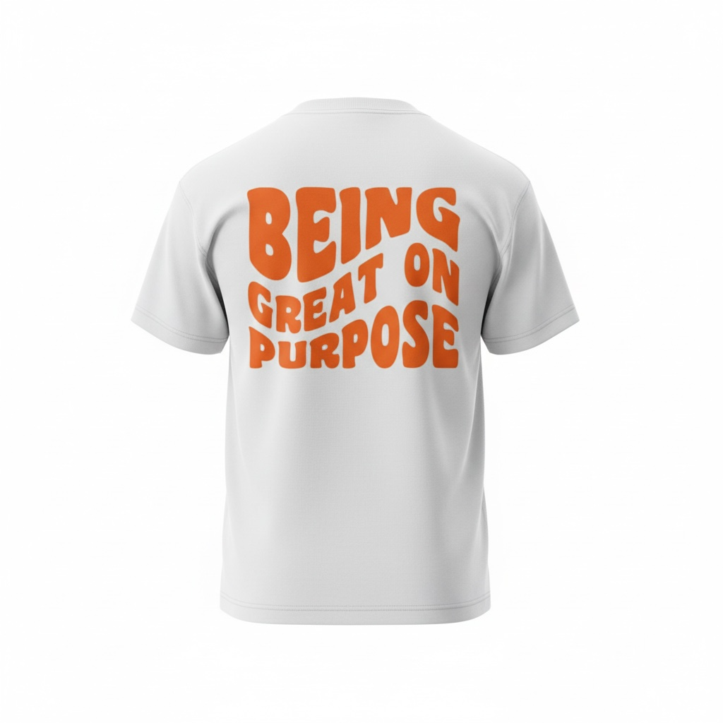 Being Great On Purpose Heavyweight Tee (Orange)